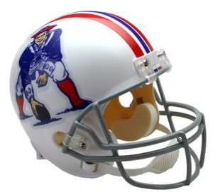 NFL New England Patriots Mini Helm Throwback 1965-81 Riddell Footballhelm