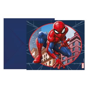 Spiderman Crime Fighter 6 Einladungskarten