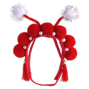 Katze Haustier Hut Lustige Chinesische Traditionelle -oper Kostüm Kopfbedeckungen mit Quaste, für Katze Hund