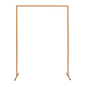 Svatební oblouk Rose Arch Stand se základnami, snadná montáž 6,6 x 4,9 Foot Square Garden Arch Metal Abor pro svatby Party Event Decoration (Yellow)