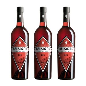 Belsazar Vermouth Red 3er Set Wermut, Rot, Weinhaltiges Alkoholgetränk, Flasche, 18%, 3 x 750 ml