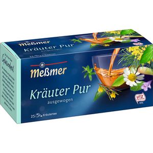 Meßmer Kräutertee Kräuter pur würzig frischer Genuss 25 Teebeutel