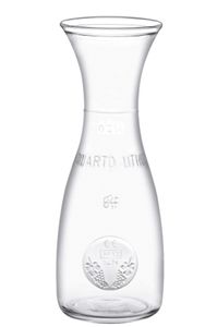 Bormioli Rocco 184159538 Misura Weinkaraffe, mit Füllstrich bei 0,25l, Glas, transparent, 1 Stück