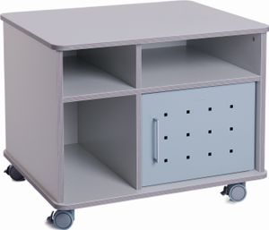 rocada Bürowagen grau 3 Ebenen 72,0 x 59,0 x 57,5 cm