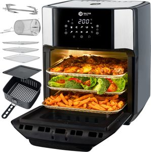 Balter Heißluftfritteuse HL-1200, Friteuse, 12 Liter, Mini Backofen, LCD Display, 10 Programme, inkl. Rezeptheft Balter Heißluftfritteuse HL-1200, Friteuse, 12 Liter, Mini Backofen, LCD Display, 10 Programme, inkl. Rezeptheft