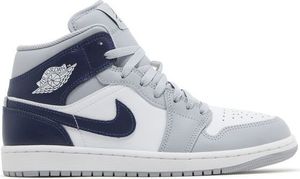Nike Air Jordan 1 Mid "Wolf Grey Midnight Navy" Blue, Velikost: 47,5 Nike Air Jordan 1 Mid "Wolf Grey Midnight Navy" Blue, Velikost: 47,5