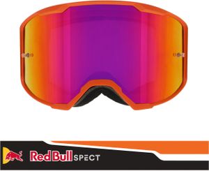 Red Bull SPECT Eyewear Strive 010 Motocross Brille (Orange,One Size)