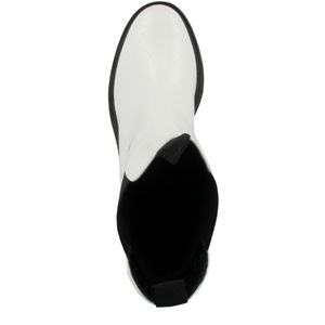 Tamaris Damen Chelsea Boots Stiefel Plateau 1-25426-27, Größe:41 EU, Farbe:Weiß