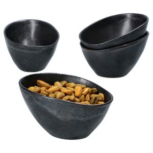 4x Manhattan Snack- & Dip-Schälchen 10,5x8cm 100ml Kupfer Nüsse-Schale Bowl