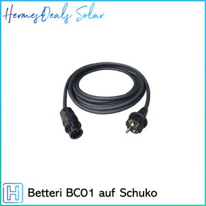 Balkonkraftwerke Anschlussleitung Kabel Betteri BC01 - Schuko Solarkabel PV Kabel-10M