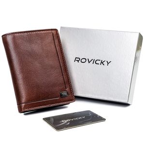 Skórzany Portfel Męski Z Ochroną Rfid — Rovicky Lumarko!