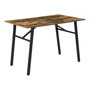 Jedálenský stôl Flatanger 110x70x75cm Kuchynský stôl pre 4 osoby Tmavý drevený tón [en.casa]