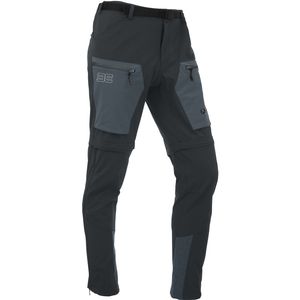 Maul - Eiger 2XT - Herren Zip-Off Wanderhose 2 in 1 Trekkinghose, Größen:M, Farben:schwarz / grau