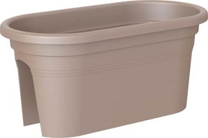 artevasi© VENEZIA Jardiniere Geländerkasten Taupe 60 cm - Kunststoff