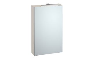 Spiegelschrank Hängeschrank mit Licht und Steckdose 3 Farbvarianten Eiche Nachbildung taupe grau V-90.59-S