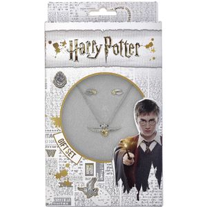 Harry Potter golden Snitch Halskette und Ohrstecker Set