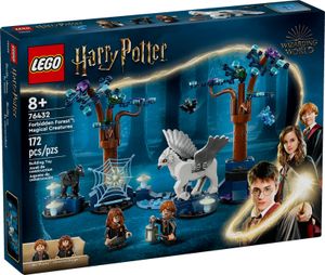 LEGO Harry Potter Der verbotene Wald: Magische Wesen Spielzeug mit Hermine und Ron-Figuren, plus Fantasy-Tiere wie Seidenschnabel und Thestral, Geschenk für Kinder, Mädchen, Jungen ab 8 Jahren 76432