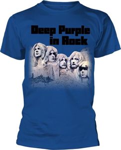 Deep Purple - Tričko "In Rock" pro muže/dámy Uni PH4345 (XL) (modrá) Deep Purple - Tričko "In Rock" pro muže/dámy Uni PH4345 (XL) (modrá)