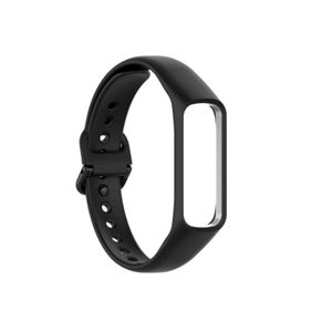 Uhrenarmband Anti-Verlust atmungsaktiv schweißfest tragbares glattes Armband für Samsung Galaxy Fit 2 SM-R220, Schwarz