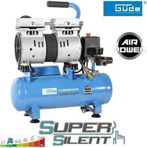 Güde Kompressor Airpower 105/8/6 SILENT 550W mit 6l Kesselinhalt, ölfrei, <r 59 dB
