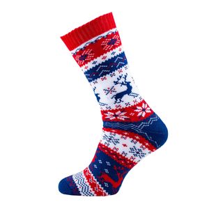 Many Morning Veselé vánoční ponožky Warm Rudolph červené vel. 35-38
