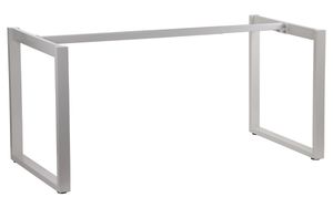 Metallgestell für Schreibtisch oder Tisch NY-131A, längenverstellbar, verstellbare Beine, Maße 120-180x70x72,5 cm, Weiß