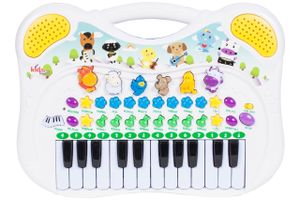 MalPlay Musikspielzeug | Baby erstes Keyboard | Piano Tier-Keyboard mit Tiergeräusche | Aufnahmefunktion | Babyspielzeug Lernspielzeug für Kinder ab 3 Jahren