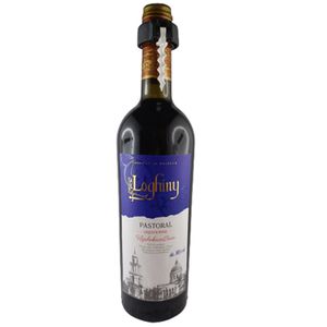 Loghiny Rotwein Pastoral süß 16% vol. Kirchenwein Likörwein mit Flaschenöffner