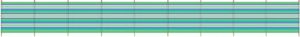Yello Windschutzscheibe 10 Pole 120 x 610 cm grün  blau Strandzaun