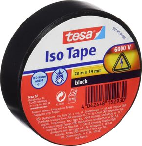 tesa Isolierband ISO TAPE 19 mm x 20 m schwarz