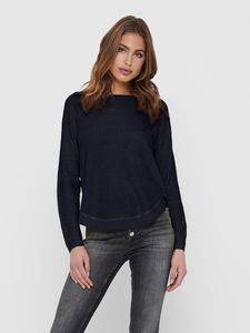 Dünner Strick Pullover Langarm Basic Stretch Sweater ONLCAVIAR | M