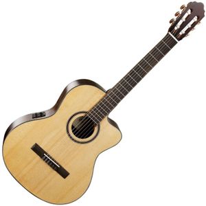 Cort AC160CF NAT 4/4 Natural Klasická gitara s elektronikou