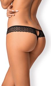 Tanga mit offenem Schritt Shibu - schwarz