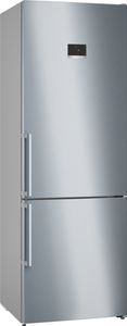 Bosch Serie 6 Freistehende Kühl-Gefrier-Kombination mit Gefrierbereich unten, 203 x 70 cm, Edelstahl (mit Antifingerprint) KGN49AIBT