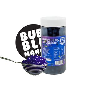 Popping Boba-Fruchtperlen für Bubble Tea | Blaubeere - Fuchtige Tapioka Perlen von Bubble Mania - 450 G