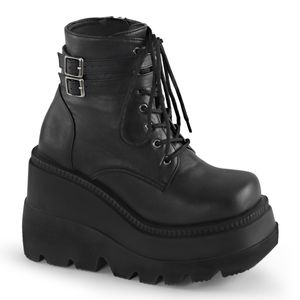 Demonia SHAKER-52 Ankle Boots Stiefeletten schwarz, Größe:EU-36 / US-6 / UK-3