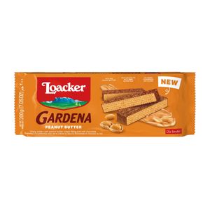 Loacker Gardena Peanut Butter Knusperwaffel Erdnusscremefüllung 200g