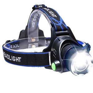 LED Scheinwerfer Stirnlampe Lampen Kopflampe Wasserdicht mit 18650 Akku 2000LM EU Plug 3 Licht modi Schwarz