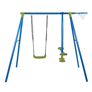 Sandora 40040 3 Funktionen Kinder Schaukel mit Schaukelgestell XNS034 - 50kg