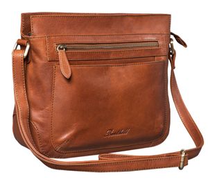 Benthill Handtasche Damen Leder - Schultertasche mit Reißverschluss - Vintage Ledertasche / Umhängetasche - Shopper Schulterbeutel - Echtleder Beutel - Damentasche