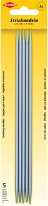 KLEIBER Stricknadel-Set / Strumpfspiele 200 mm x 4,0 mm 5 Aluminium-Stricknadeln