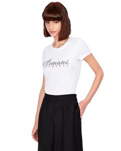ARMANI EXCHANGE T-shirt Damen Baumwolle Weiß GR63909 - Größe: XS