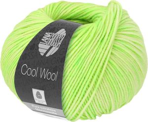 Lana Grossa Cool Wool Neon Print, Farbe:6522 - Neongrün/Zartgrün