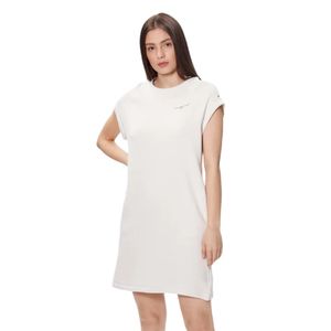 Tommy Hilfiger dámské krémové mikinové šaty  - S (AC0)