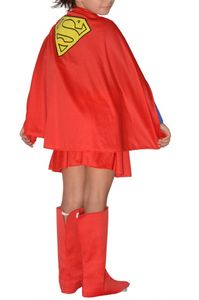 dress up suit SupergirlMädchen rot/blau 5-teilig Größe 110-122