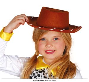 brauner Cowboyhut für Kinder Braun