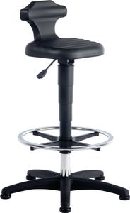 Bimos Sitz-Stehstuhl Flex mit Gleitern,Fußring,Rückenstütze Integralsch. Sitz-Höhe 510-780 - 9419-2000