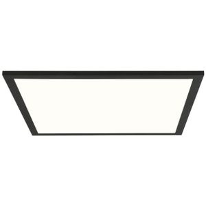 BRILLIANT schwarzes LED Panel Deckenleuchte BUFFI | moderne Deckenlampe in 40x40cm | 24 Watt  3120 Lumen 4000 Kelvin | Metall/Kunststoff