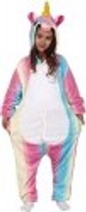 FIESTAS GUIRCA Rainbow Baby Girl Unicorn Pijama Disfraz Kigurumi Cosplay tutone GUIRCA Rango Edades: +7 Años