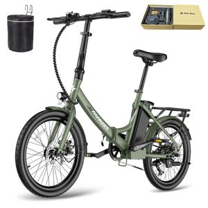 E-Bike Rostfreie Aluminiumlegierung Akku bis zu 110 - 130 km Klapp Elektrofahrrad 20 Zoll Wasserdicht IPX4 Citybike 7 Gang
